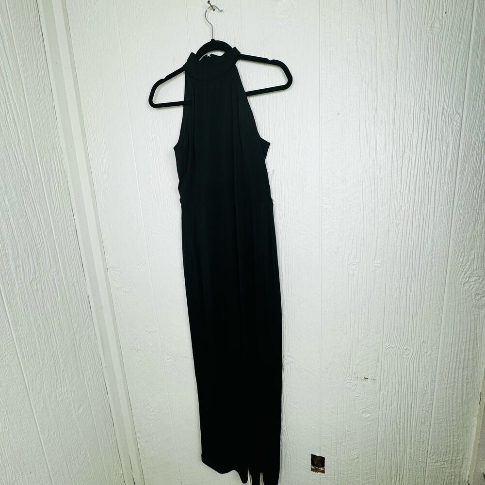 Alexia Admor Meghan Jumpsuit Black Size 8 NWT Classic Neutral Preppy Career Med - Picture 15 of 15